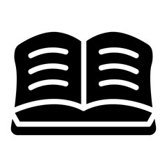 Open book Solid Icon