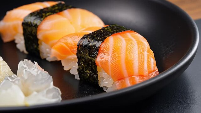 Japanese Sushi Set on Table