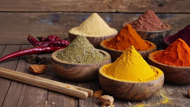 Scattered Spicy Powder on Table