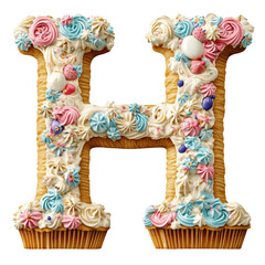 Realistic Cupcake Alphabet H