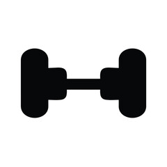 dumbbell isolated on white background