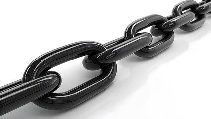 Fototapeta premium Strong Metal Chain Links for Security, Industrial, and Heavy-Duty Use