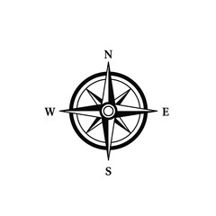 Obraz premium compass and map