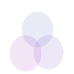 Abstract overlapping circles diagram art