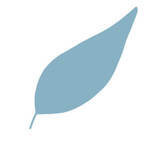 Light blue Leaf Sheet shape illustration art