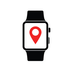 vector illustration of a red marker