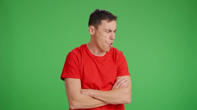 Rude and uneducated man flirting with women on the street