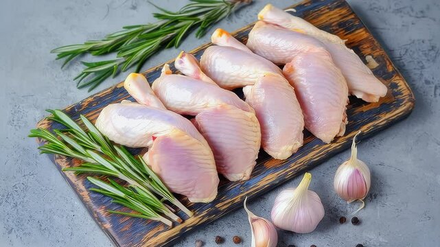 Raw Poultry Ready for Preparation