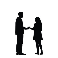 silhouette of a couple