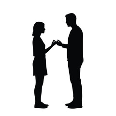 silhouette of a couple