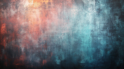 Fototapeta premium Brushed vintage texture in rosy brown, teal blue, and slate gray, evoking nostalgia and timeless elegance, ideal for postcards, posters, and creative projects with a modern rustic charm