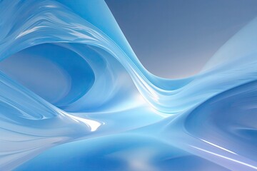 Fototapeta premium Luminous Light Blue Abstract Background with Gradient and Clarity