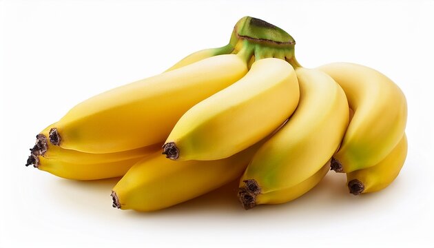 bunch of platanos on transparent background