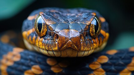 Fototapeta premium the original sin close up of the head of a snake