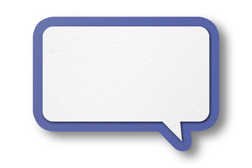 Naklejka premium Purple paper speech bubbles separated on transparent background