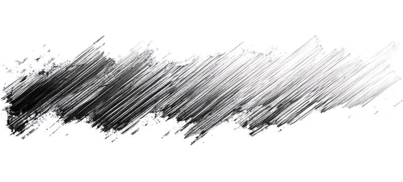 Isolated hand drawn black line sketch art texture on transparent background. high resolution PNG file - Powered by Adobe