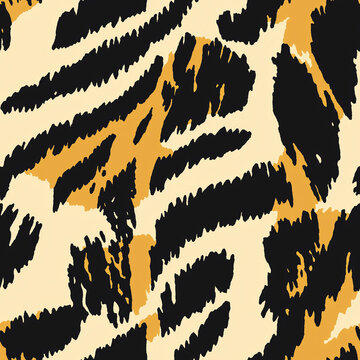tiger skin texture seamless pattern background