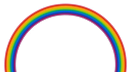 Rainbow colorful gradient icon, colored rainbow