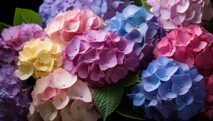 Fototapeta premium colorful hydrangeas
