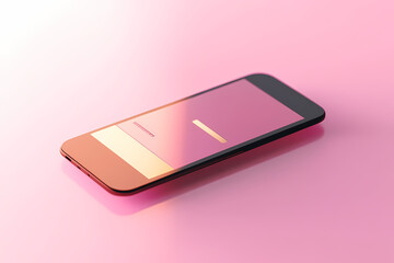 Modern Phone with Digital Display: A sleek, modern smartphone featuring a minimalist digital display, capturing the essence of cutting-edge technology and digital communication.