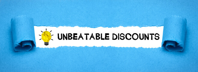 Unbeatable Discounts	
