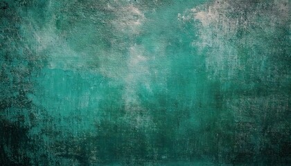Obraz premium textured emerald green grunge background with rough canvas pattern, abstract vintage backdrop for design, web, print, or art
