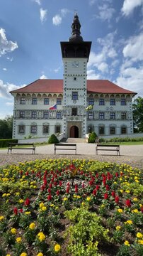 Stara Ves nad Ondrejnici, Czech Republic, Renaissance chateau with sgraffito decoration, Moravian Silesian Region, visit Czech Republic, chateau castle garden