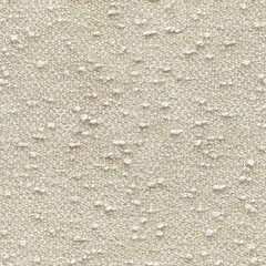 Retro boucle fabric texture cream seamless pattern, mid-century style realistic upholstery canvas background.