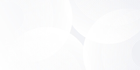 Modern white background circle lines. Digital future technology concept background abstract