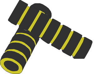 Grips handles vector