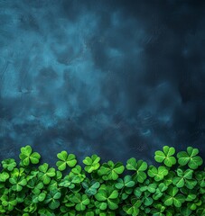 St Patrick’s Day Shamrocks Background