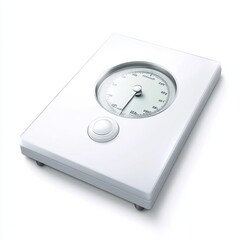 A sleek, modern pressure gauge with a round dial, a button, and a clean white design, displayed on a white background.