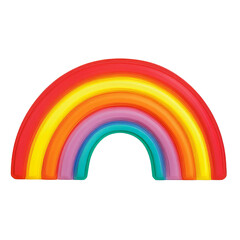 Colorful Rainbow On Black Background