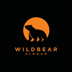 bear logo design vector illustration