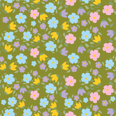 cute flower pattern image for fabric textile or wall decoration