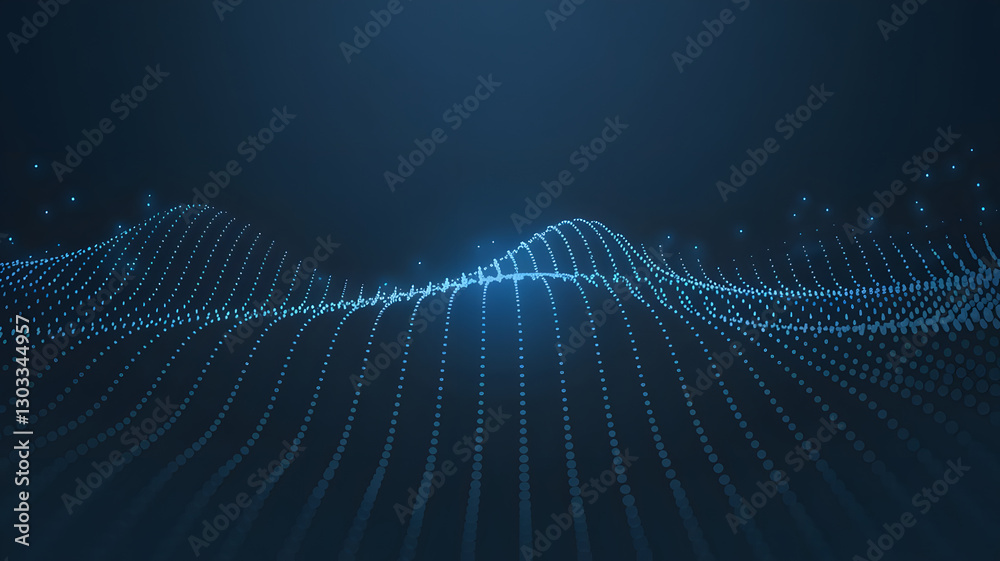 Poster digital waveform: a mesmerizing display of a digital waveform, a captivating representation of inter