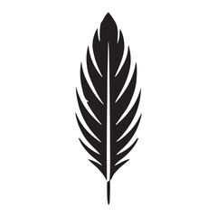 Black Feather Illustration A Symbol of Freedom and Lightweight Design