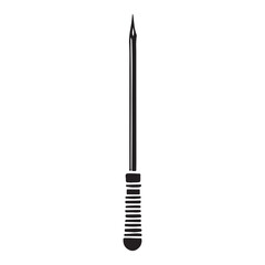 Obraz premium Silhouette Long Thin Needle Pointed Metal Fine Stitching Work