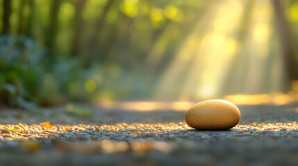 A polished pebble, smooth and radiant, captures ethereal allure with its tactile intricacies and kaleidoscopic hues, whispering timeless narratives shaped by nature's artistry through the ages