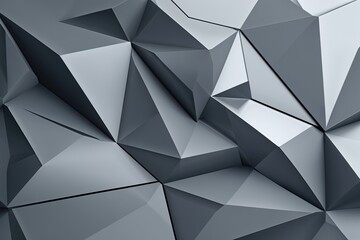 Obraz premium Modern Sleek Grey Abstract Geometric Technology Background for Innovative Design
