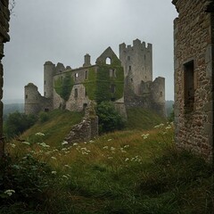 A Crumbling Castle on a Hilltop