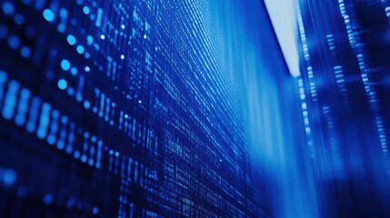 Blue Financial Data Chart Abstract Wallpaper for Bank Branch