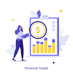 Business Scene With Character Cartoon Illustration