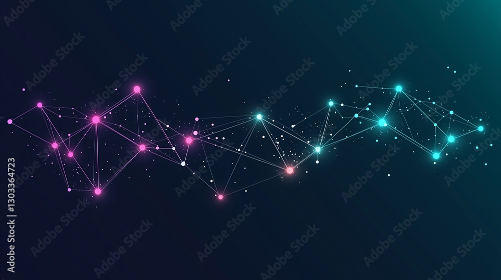 Poster a minimal constellation made of just three connected stars