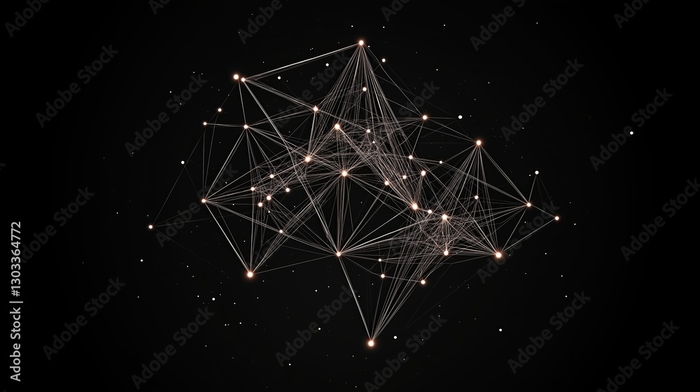 Poster a minimal constellation made of just three connected stars