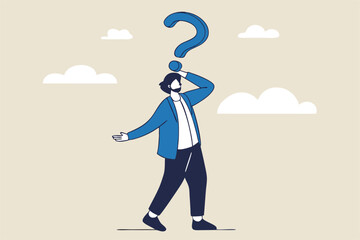 Anonymous businessman person, candidate or mention employee, who is this man, uncertainty, important person or unknown concept, anonymous businessman with question mark head unknown person.