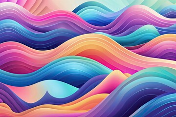 Vibrant Gradient Waves for Soft and Bold Background Design Ideas