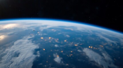 Earth from Space, Satellites Visible