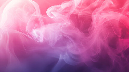 A mesmerizing swirl of pink and purple smoke creates an ethereal background, perfect for artistic designs.