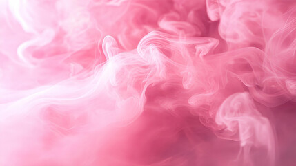 Soft pink smoke swirls gracefully, creating an ethereal and dreamy background perfect for artistic designs.